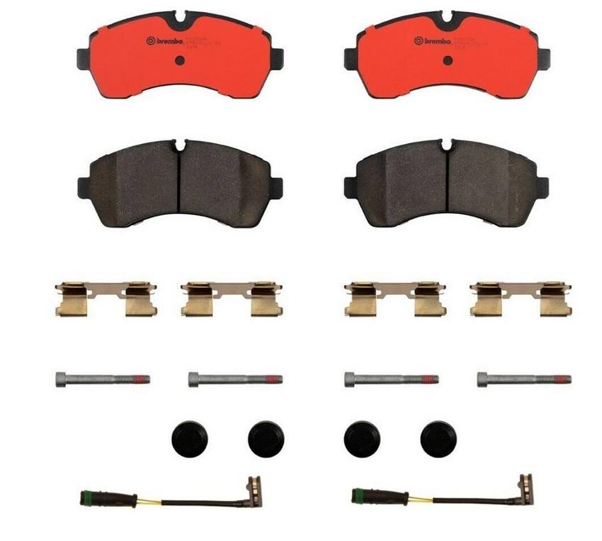 Mercedes Sprinter Brembo Brake Pad Set Kit – Front (Ceramic) (with Sensors) – Brembo 1814626KIT