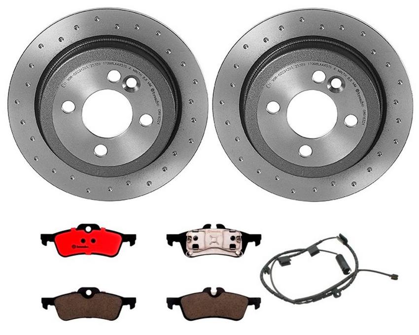 Brembo Brakes Kit – Pads and Rotors Rear (259mm) (Xtra) (Ceramic)