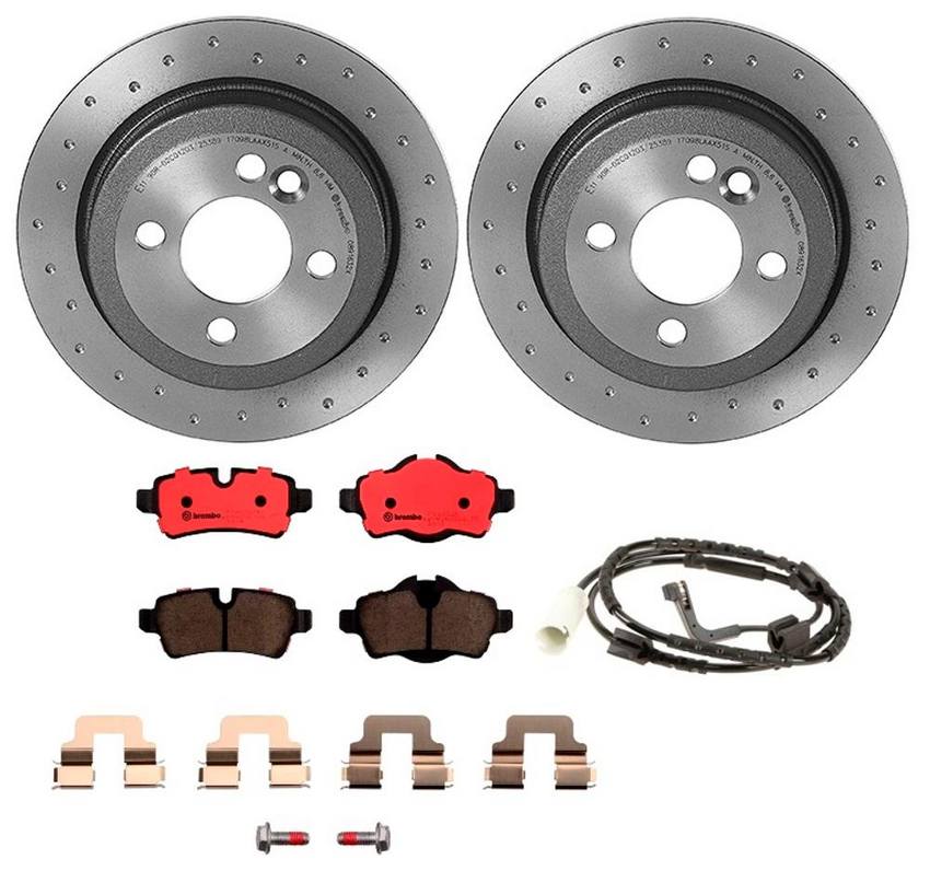 Brembo Brakes Kit – Pads and Rotors Rear (259mm) (Xtra) (Ceramic)