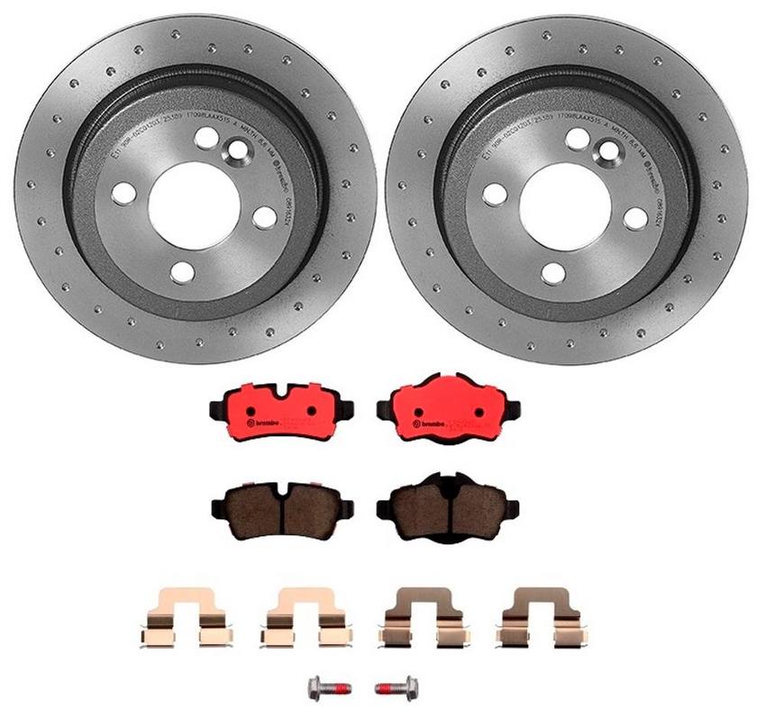 Brembo Brakes Kit – Pads and Rotors Rear (259mm) (Xtra) (Ceramic)