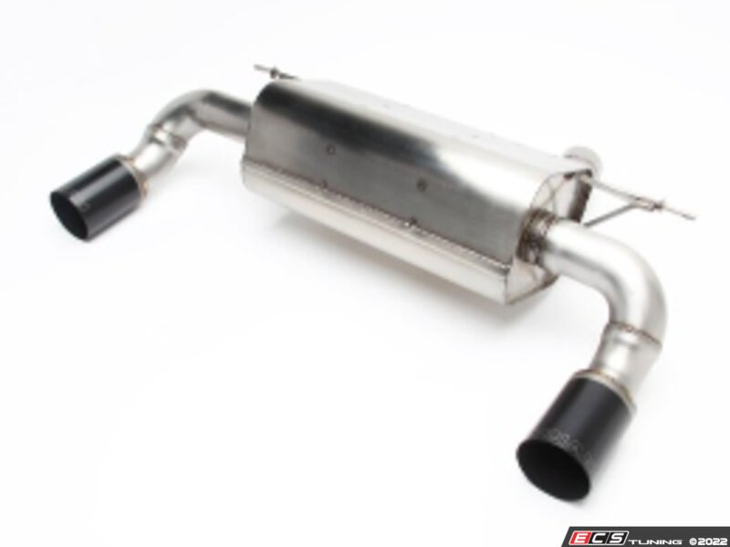 Stainless Axle-Back Exhaust - Black Tips