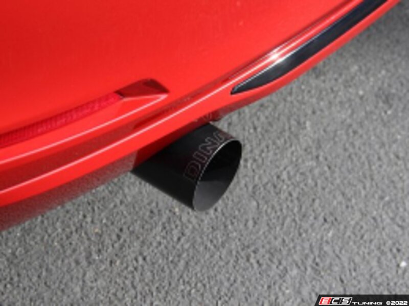 Stainless Axle-Back Exhaust - Black Tips