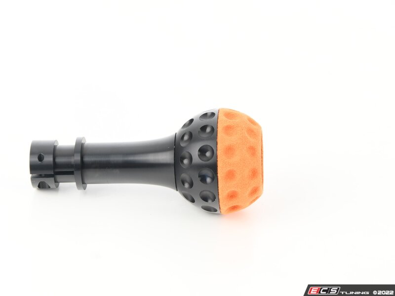 BFI Heavy Weight Golf Ball Shift Knob - SCHWARZ - Orange Alcantara