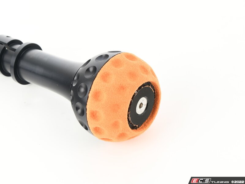 BFI Heavy Weight Golf Ball Shift Knob - SCHWARZ - Orange Alcantara