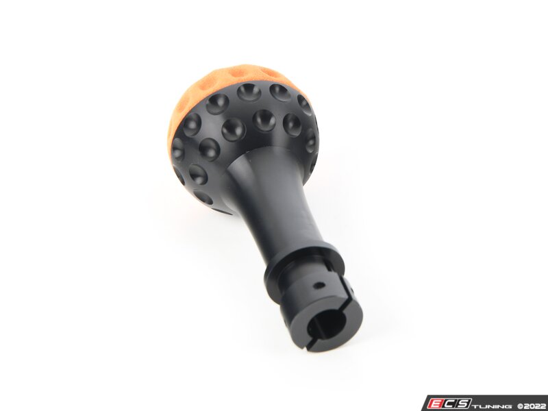 BFI Heavy Weight Golf Ball Shift Knob - SCHWARZ - Orange Alcantara