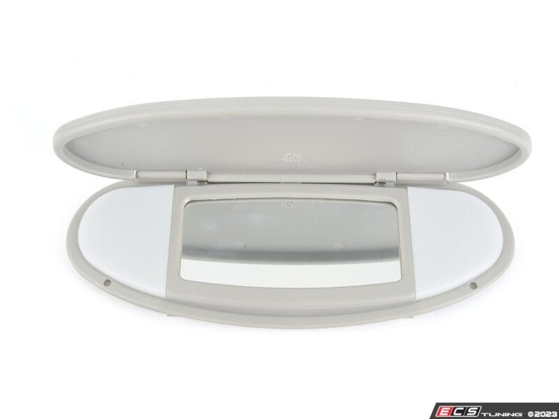 Sun Visor / Mirror Illumination Section Only Hellu Gray (HellGrau) Light Gray - Priced Each