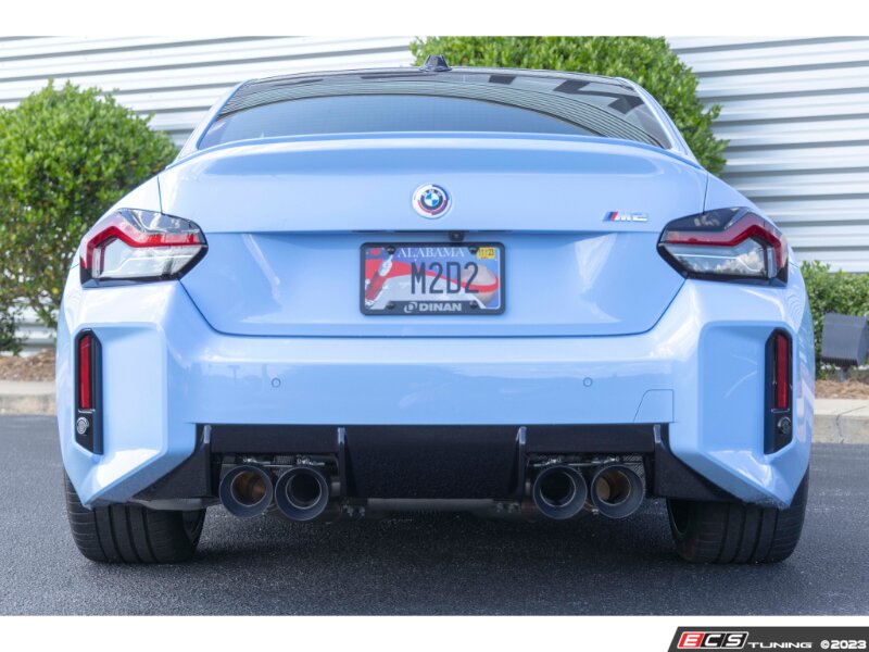 Dinan Valved Axle-Back Exhaust - Quad 114mm Polished Tips - BMW G87 M2