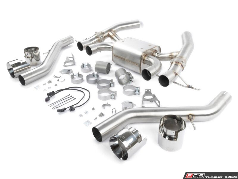 Dinan Valved Axle-Back Exhaust - Quad 114mm Polished Tips - BMW G87 M2