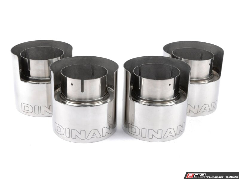 Dinan Valved Axle-Back Exhaust - Quad 114mm Polished Tips - BMW G87 M2