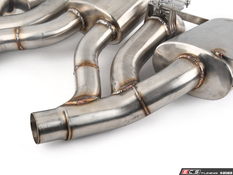 Maad Maxx Rear Exhaust Section 3 Can Valve - With Black Tips