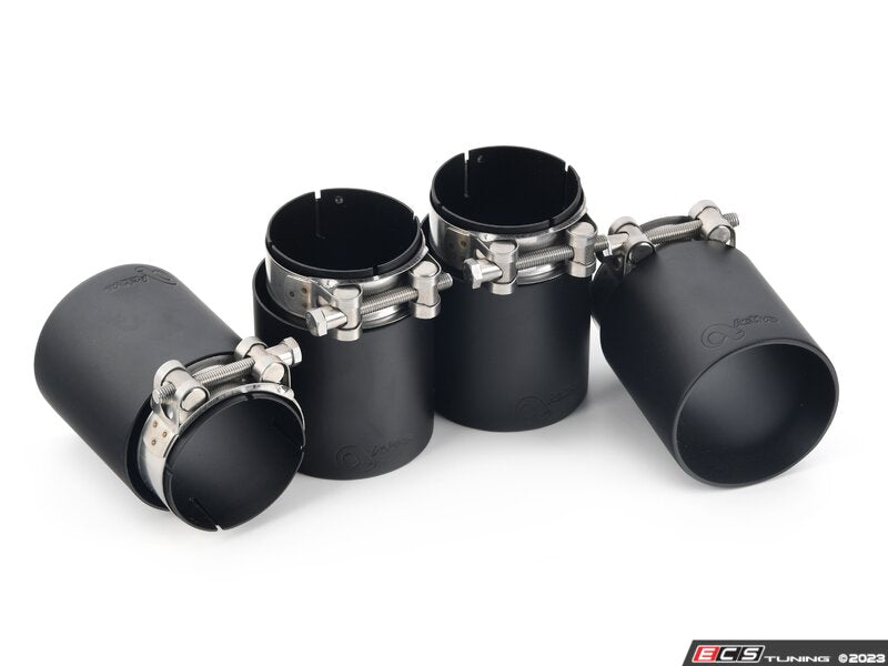 Maad Maxx Rear Exhaust Section 3 Can Valve - With Black Tips