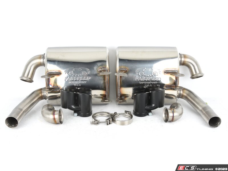 Maxflo Performance Exhaust System - Black Chrome Quad Tips