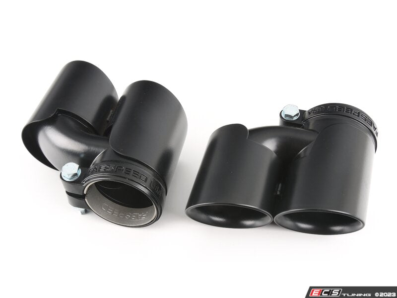 Maxflo Performance Exhaust System - Black Chrome Quad Tips