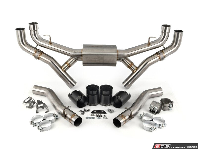 DINAN VALVED AXLE-BACK EXHAUST - 2020-2023 BMW X5M/X6M (black tips)