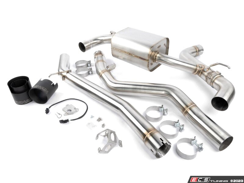 Performance Valved Cat-Back Exhaust - Black Tips