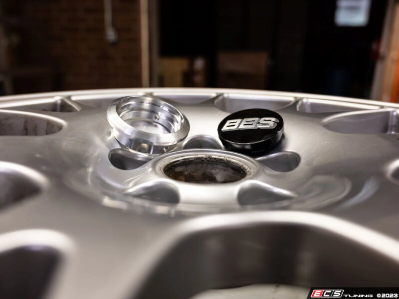 BFI Center Cap Adapters For BBS Wheels (OEM Audi/VW Center Caps) - Brushed - Set of Four