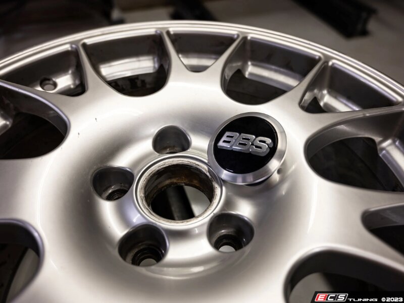 BFI Center Cap Adapters For BBS Wheels (OEM Audi/VW Center Caps) - Brushed - Set of Four