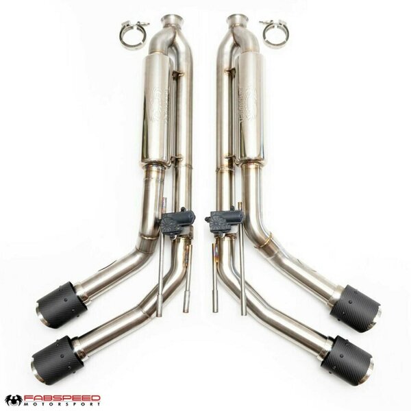 Valvetronic Performance Exhaust System - Carbon Fiber Quad Tips