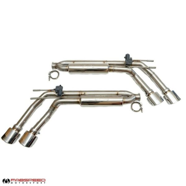 Valvetronic Performance Exhaust System - Polished Stainless Steel Quad Tips