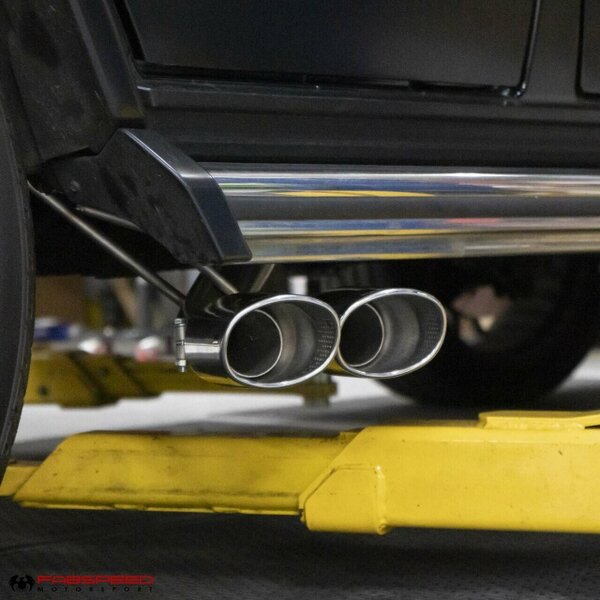 Fabspeed Mercedes-Benz G-Wagon G63 AMG (2015-2018) Maxflo Performance Exhaust - Satin Black Quad Tips