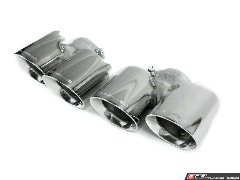 Fabspeed Porsche 970 Panamera GTS (2010-2016) Maxflo Performance Exhaust System - Polished Stainless Steel Quad Tips