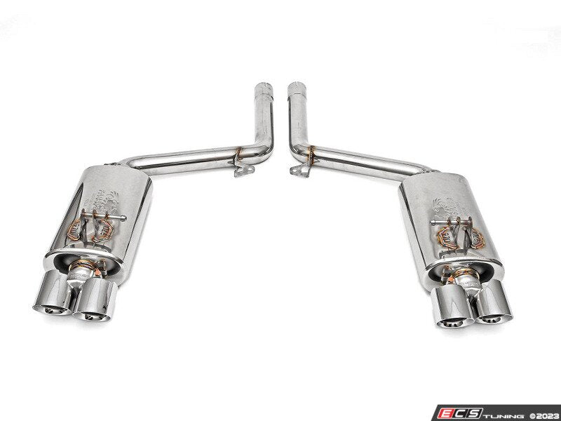 Fabspeed Porsche 970 Panamera Turbo / Turbo S (2010-2016) Maxflo Performance Exhaust System - Polished Stainless Steel Quad Tips