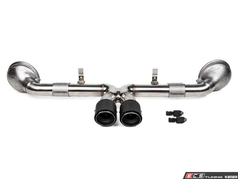 Fabspeed Porsche 991.2 Speedster Supercup (2019-2020) Cat-Back Exhaust System - Satin Black Tips