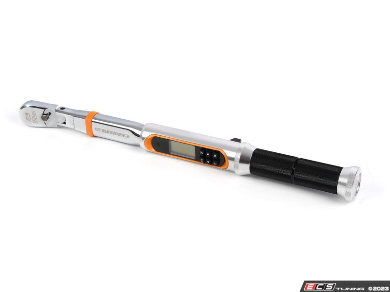 3/8" Flex Head Electronic Torque Wrench With Angle