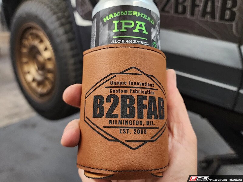 B2BFAB Leather Can Koozie