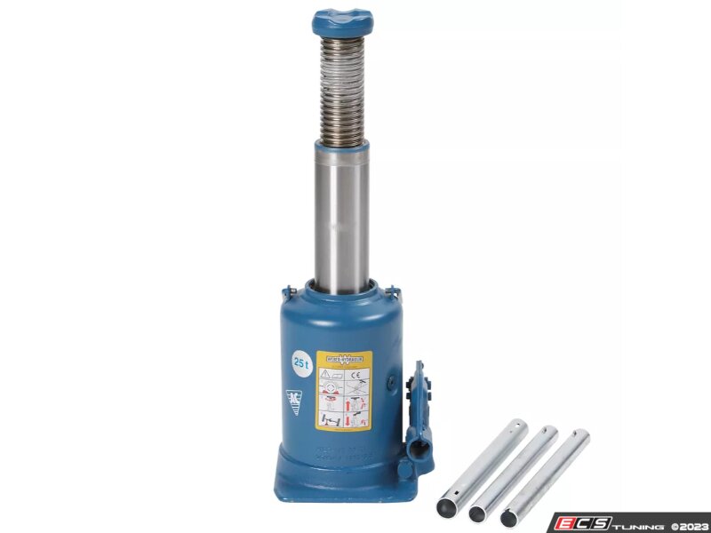 25 Ton Hydraulic Bottle Jack With Single Lift And Extension Screw