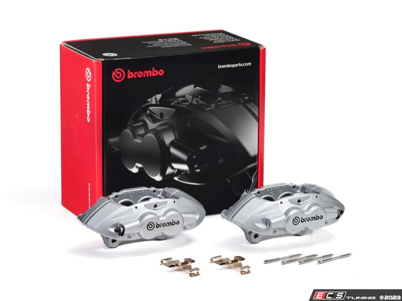 Performance Brake Caliper Set - Silver - Front