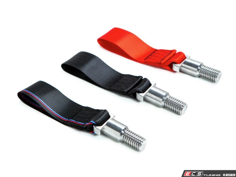 Tow Strap - Black With Tri-Color