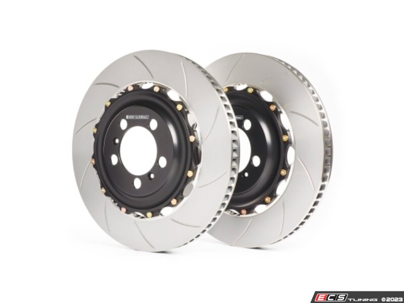 Two-Piece Slotted Front Rotors - 345x28mm