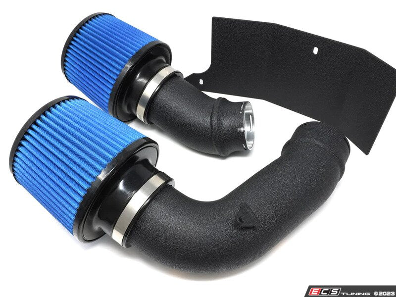 BMS Elite F97 X3M & F98 X4M Performance Intake - Blue Filters - Matte Black Piping