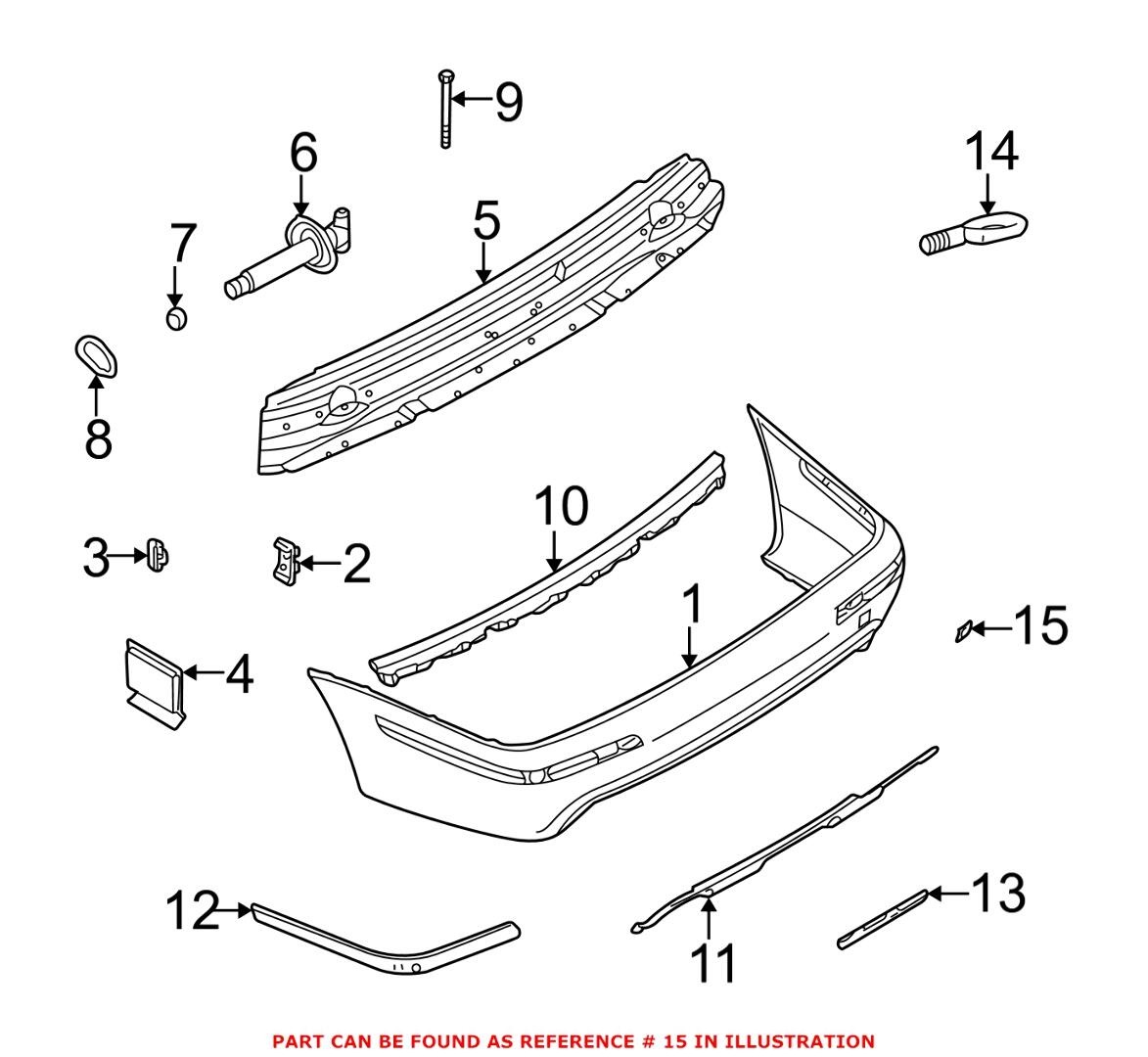 Tow Hook Cover – Rear (M Trim) (Un-painted)