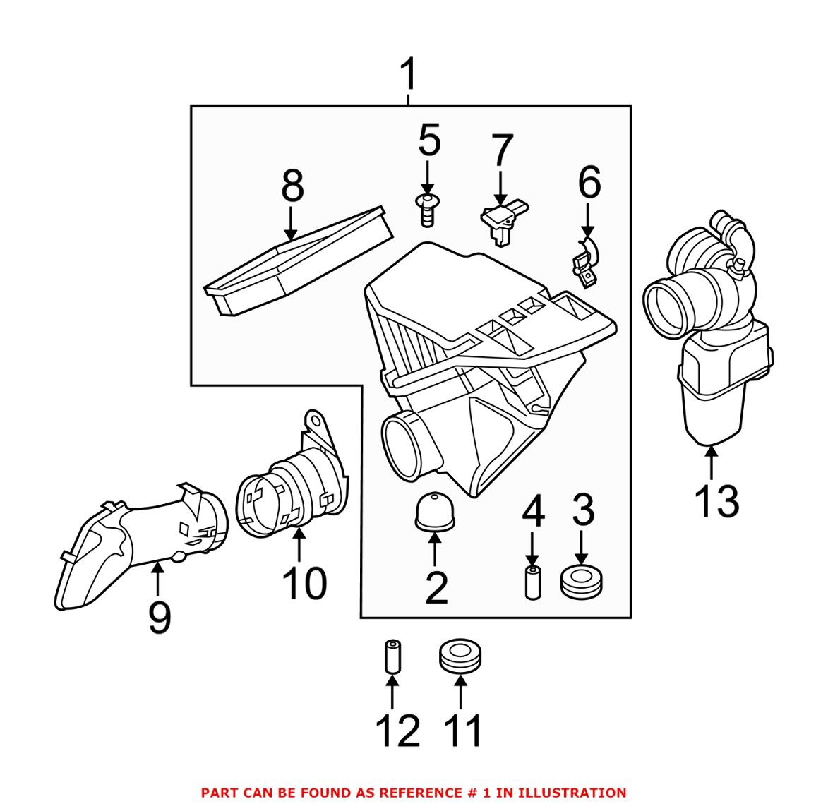 BMW Air Filter and Housing Assembly 13717537667 – Genuine BMW