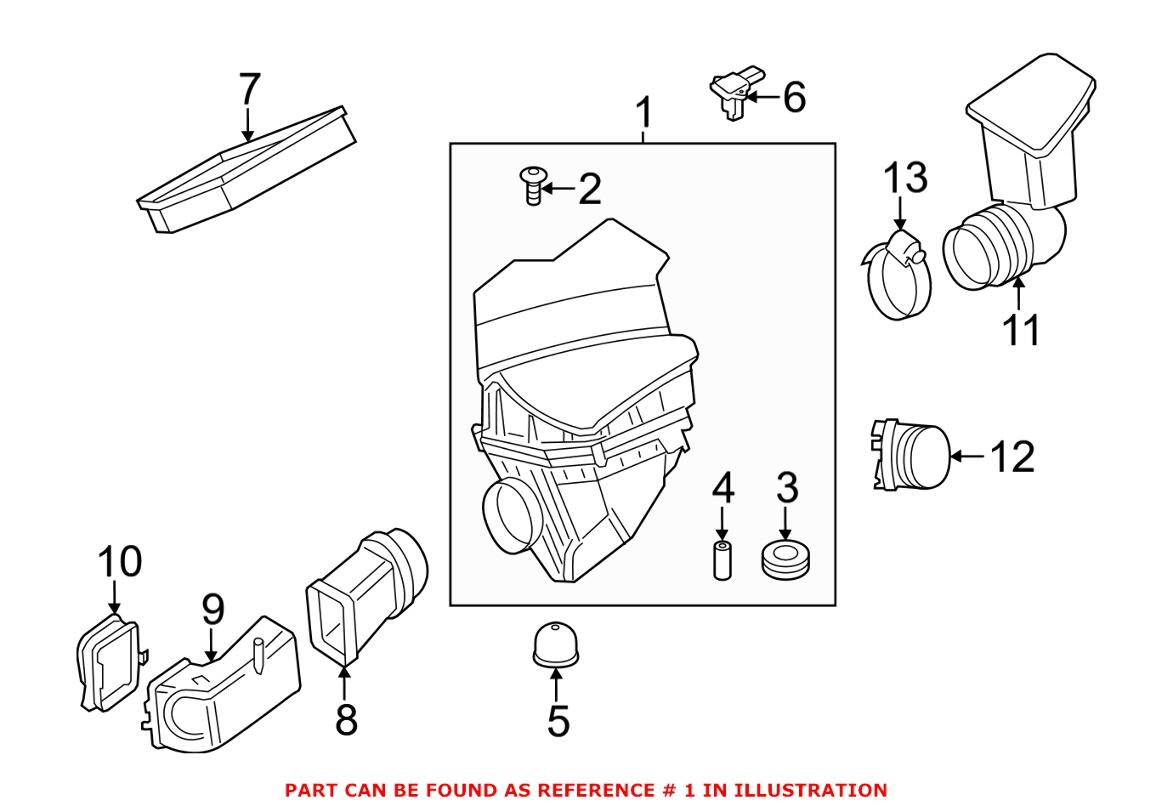 BMW Air Filter and Housing Assembly 13717604399 – Genuine BMW