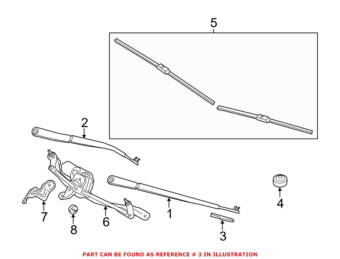 Windshield Wiper Arm Cover