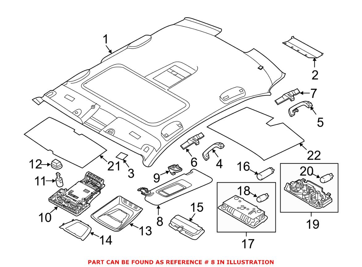 Sun Visor – Passenger Side