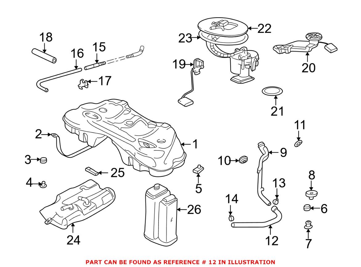 BMW Fuel Filler Hose 16111183331 – Genuine BMW