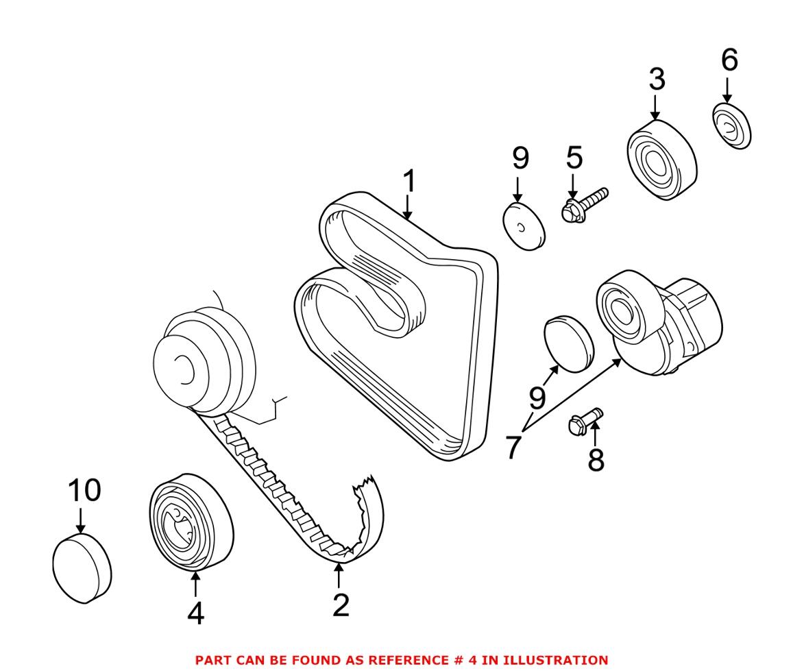 BMW A/C Belt Tensioner Pulley 11282245087