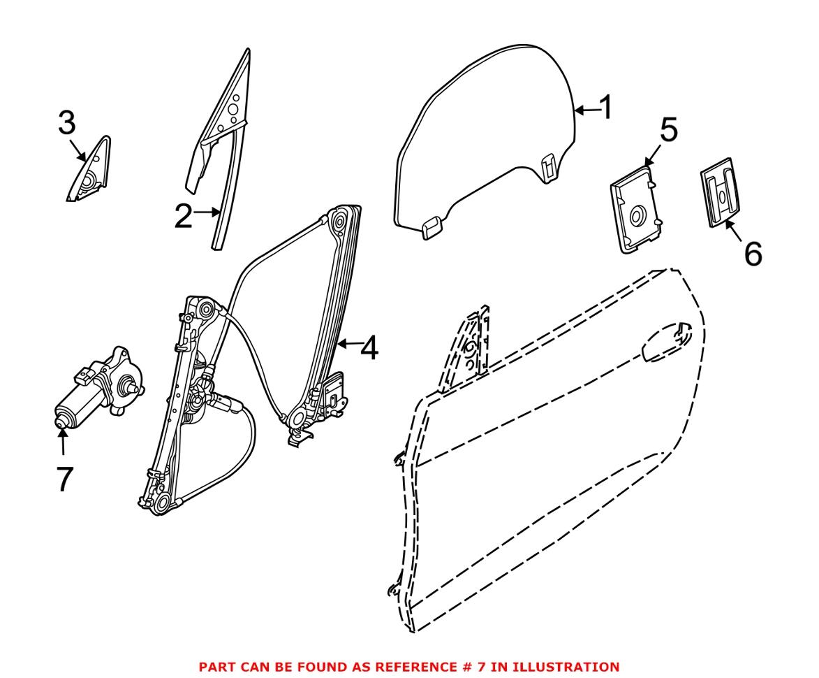 Window Motor – Front Passenger Side