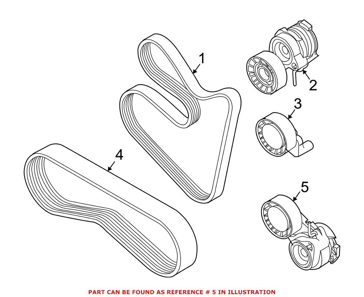 BMW A/C Belt Tensioner 11287549589