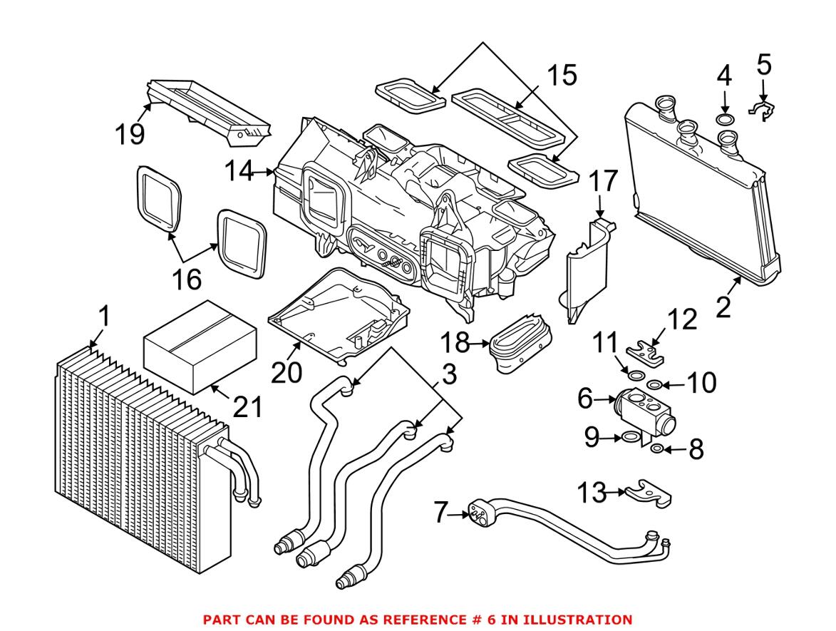 BMW A/C Expansion Valve 64119178314