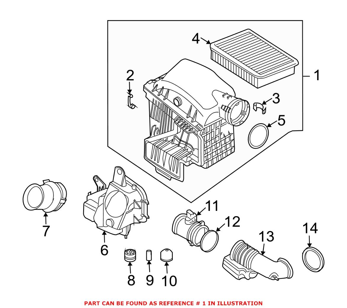 BMW Air Filter and Housing Assembly 13717531864 – Genuine BMW