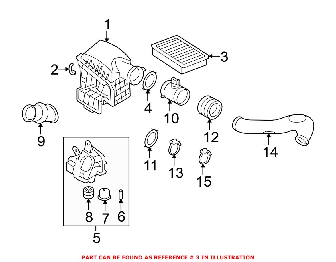 BMW Engine Air Filter 13717514832