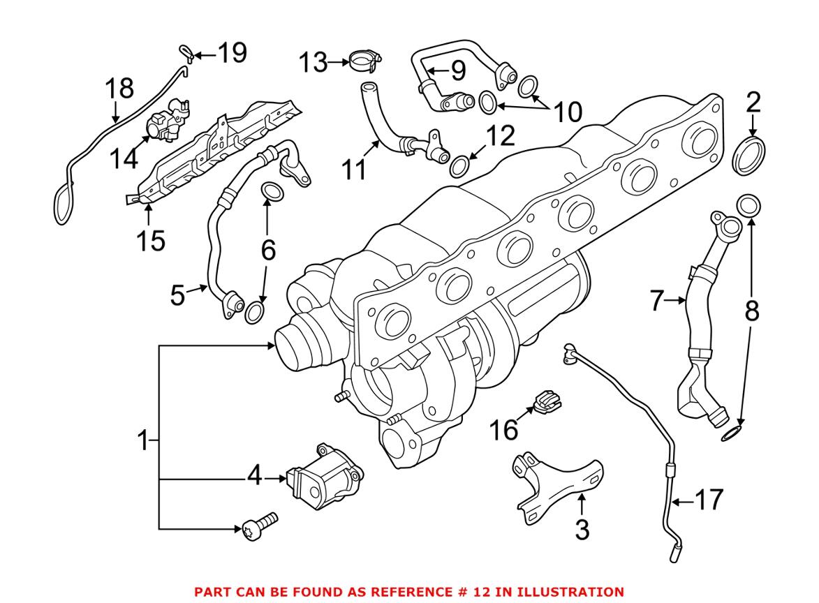 Turbocharger Coolant Line O-Ring