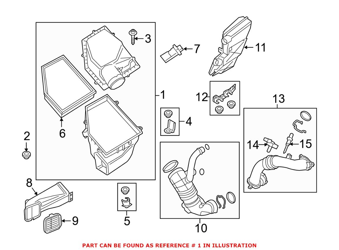 BMW Air Filter and Housing Assembly 13717643301 – Genuine BMW