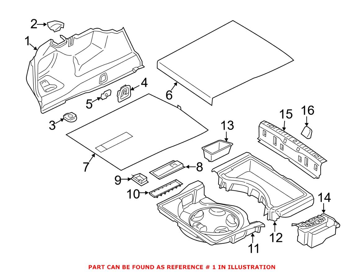 Trunk Trim Panel – Rear Pasenger Side