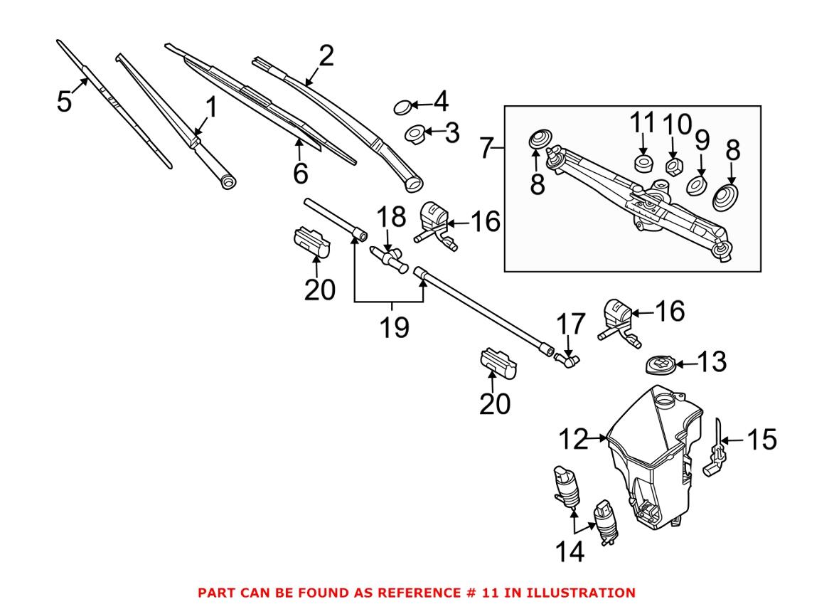 Wiper Linkage Bushing (LHD)